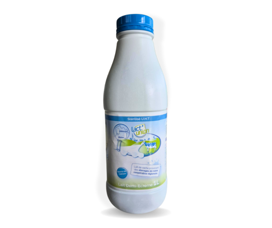 Lait Demi-Ecrémé Stérilisé UHT (Vendu par pack)