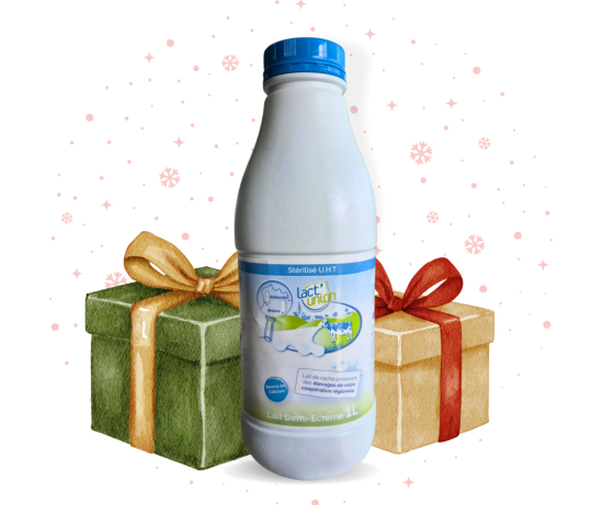Lait Demi-Ecrémé Stérilisé UHT (Vendu par pack)