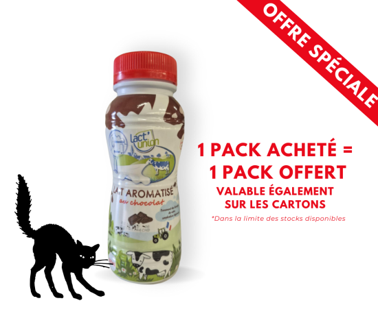 Lait aromatisé Chocolat Lact Union Stérilisé UHT (Vendu par pack)
