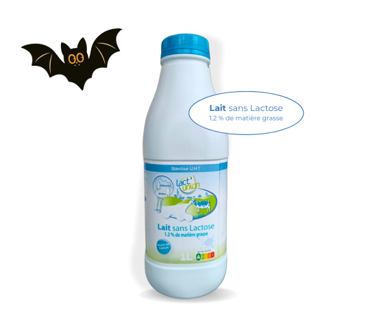 Lait Sans Lactose Stérilisé UHT (Vendu par pack)